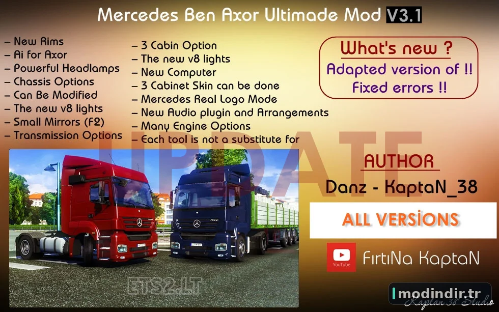 Mercedes Benz Axor Ultimate Mod v 3.1