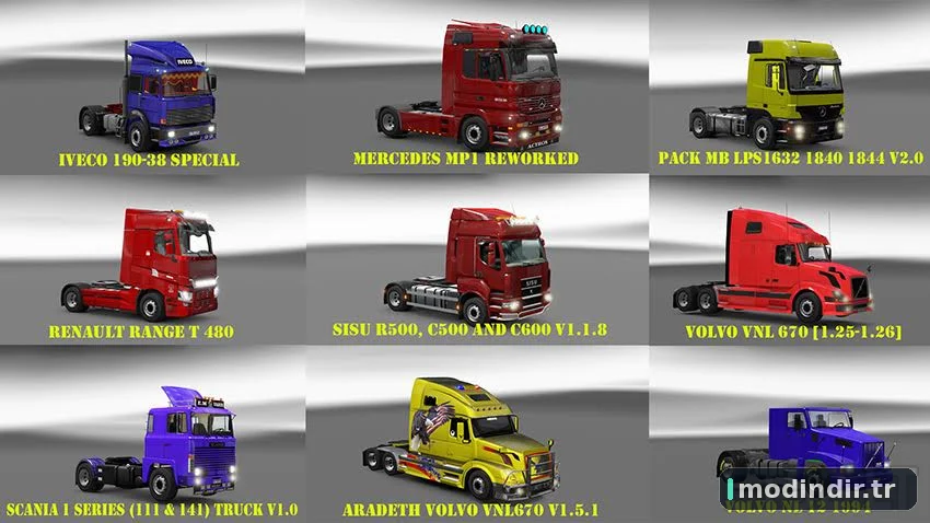 Pack 9 compt. Trucks of Powerful Engines Pack + Transmissions v 10.1