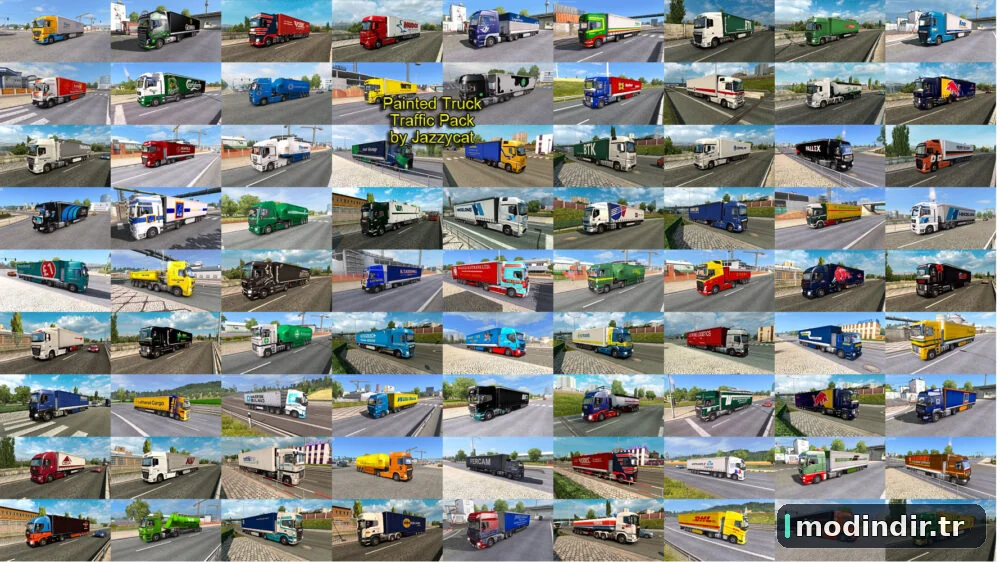 Painted Truck Traffic Pack by Jazzycat v18.7.12