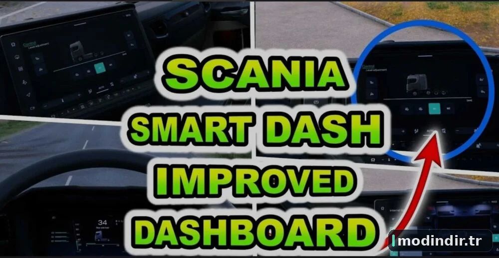 Scania Smart Dash Improved Dashboard v1.6 [1.58]