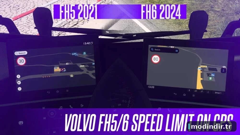 Volvo FH5/6 Speed Limit on GPS v1.58
