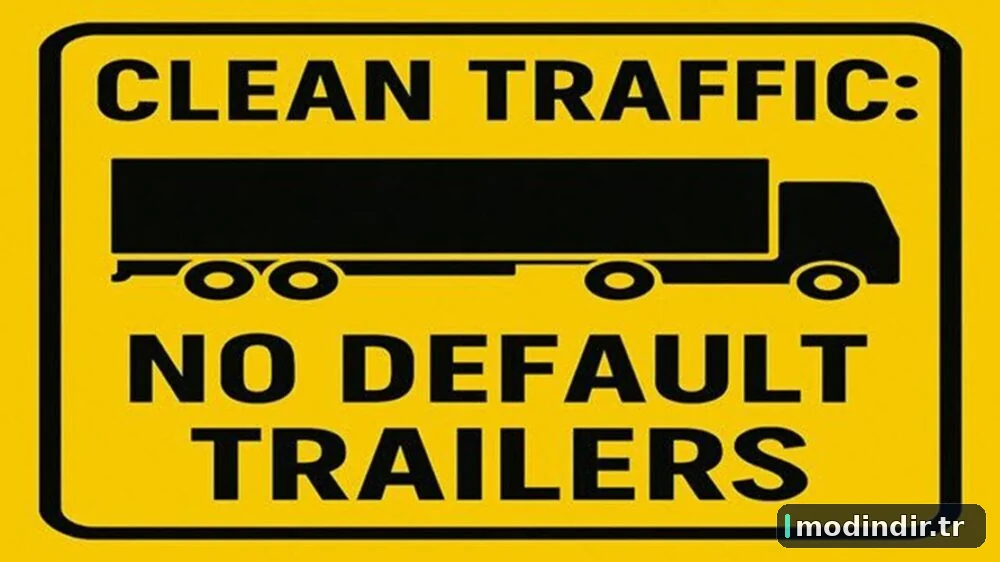 ETS2 Clean Traffic No Default SCS Trailers v1.9
