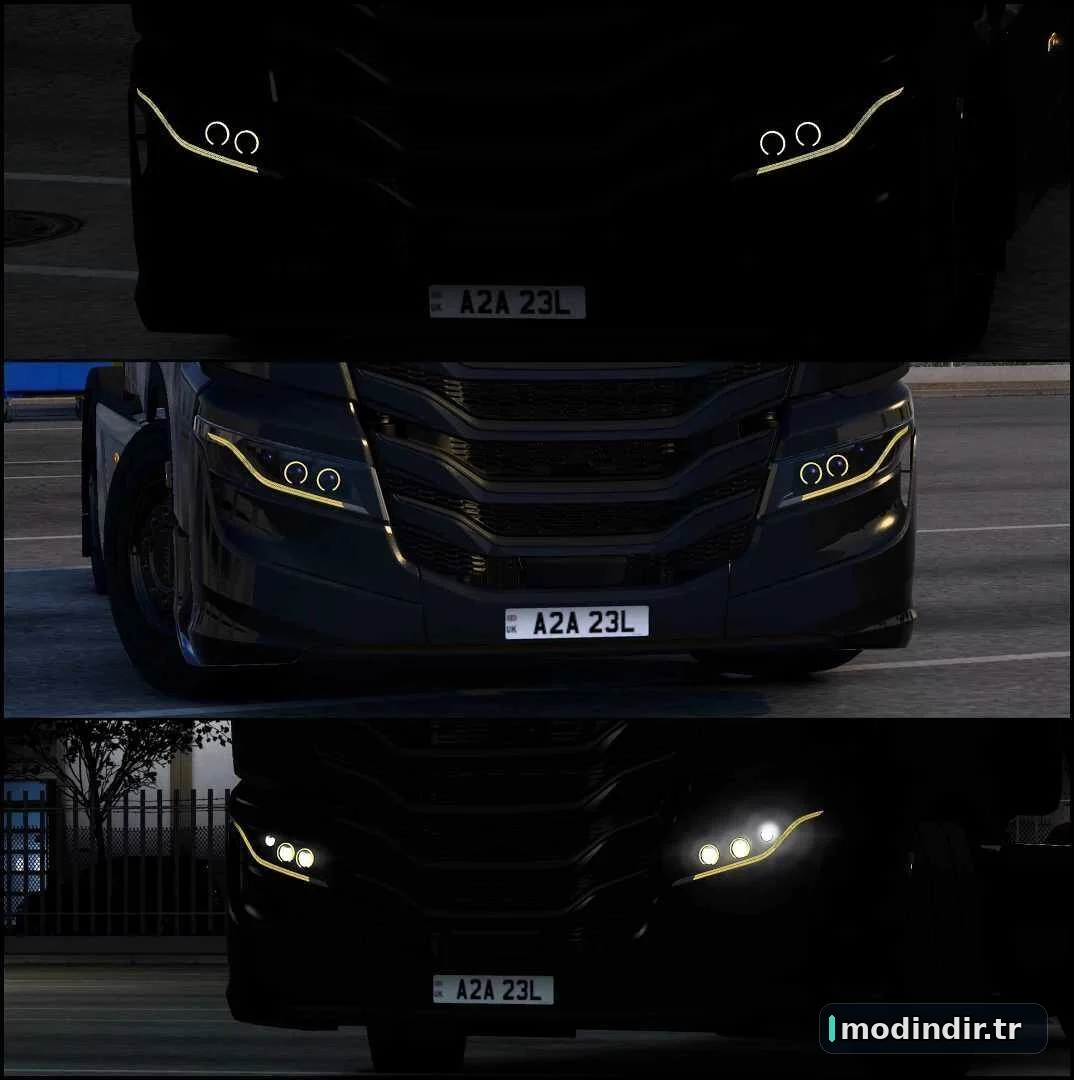Custom Headlight for SCS Iveco S-Way v1.59