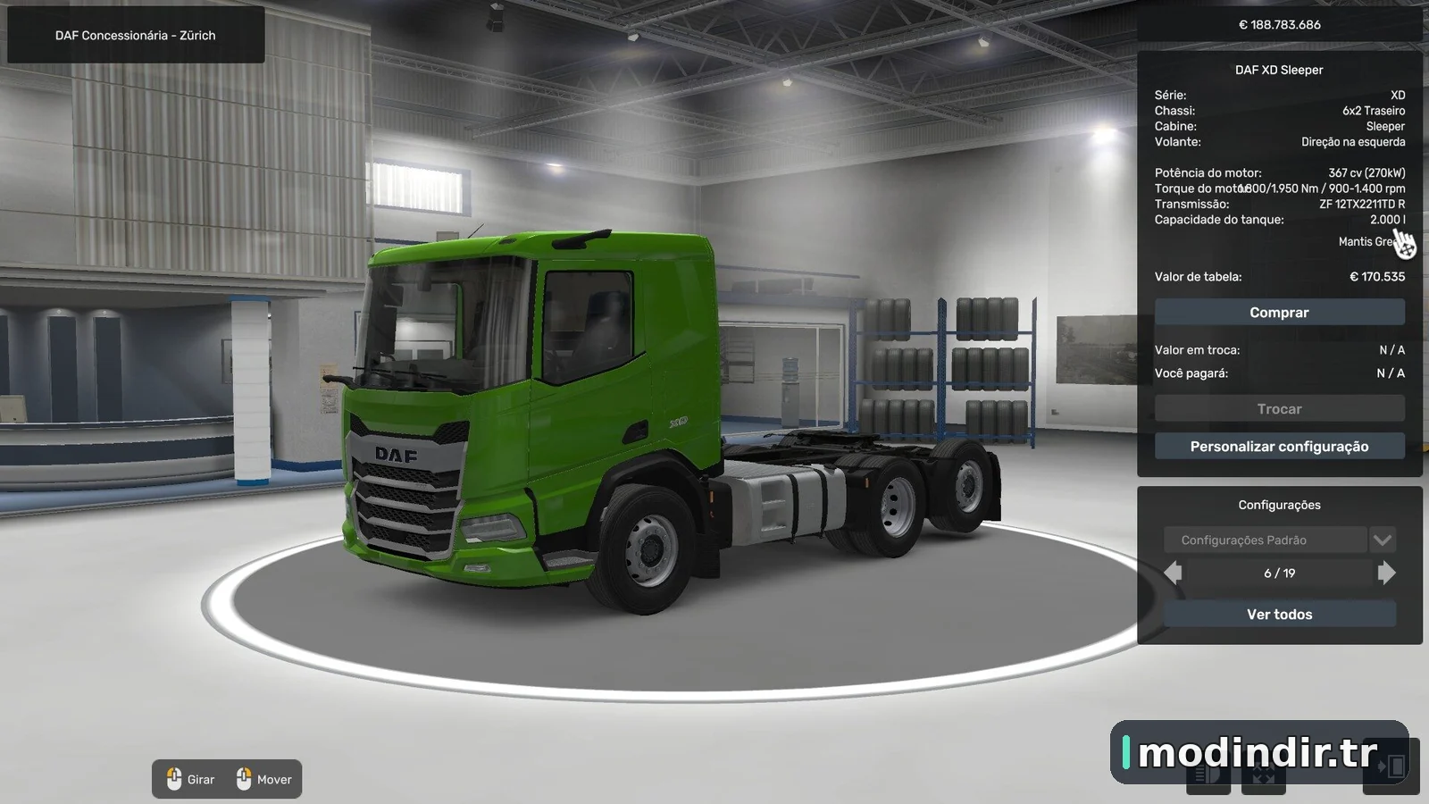 2000 LITERS FOR ALL TRUCKS BY RODONITCHO MODS 1.0 1.40 1.60 05 06 2026