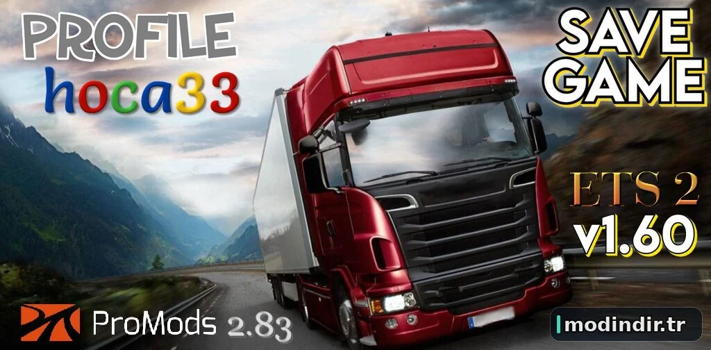 ETS2 1.60 — ProMods Europe v2.83 FULL Save (100%)