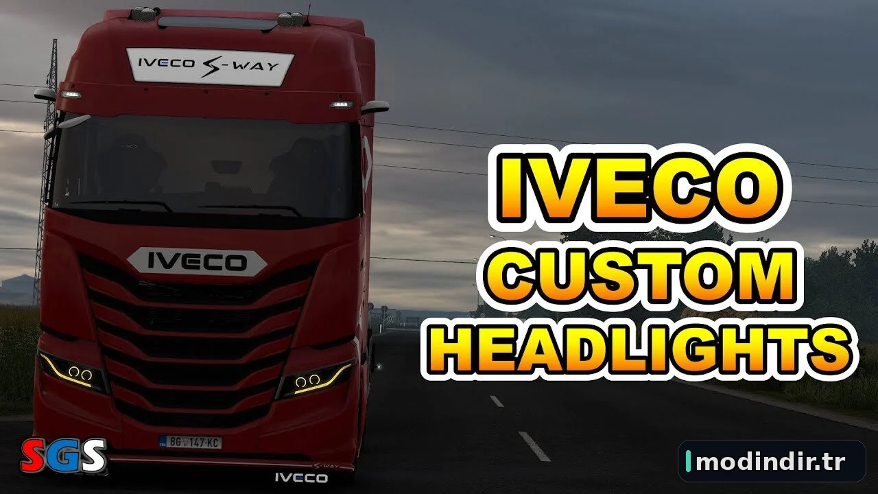 Custom Headlight for SCS Iveco S-Way v1.60