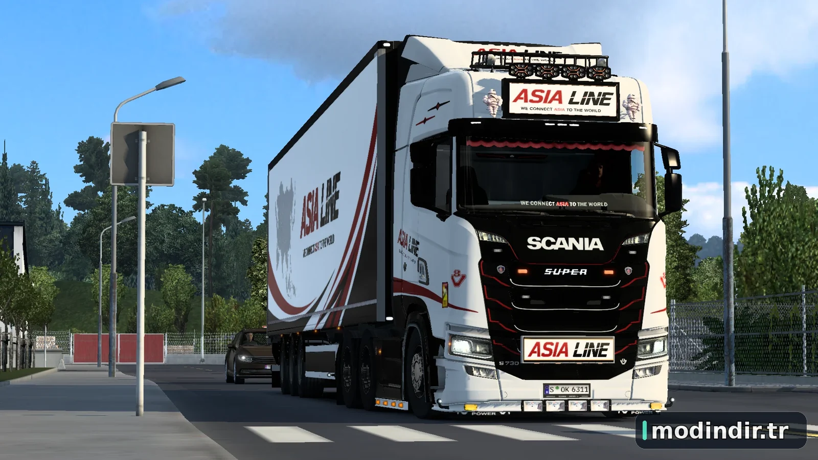 ETS2 1.60 ASIA LINE Skin for Scania by Player Thurein
