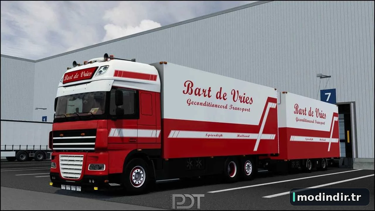DAF XF 105 Bart De Vries + Trailer v12.0 [1.60]