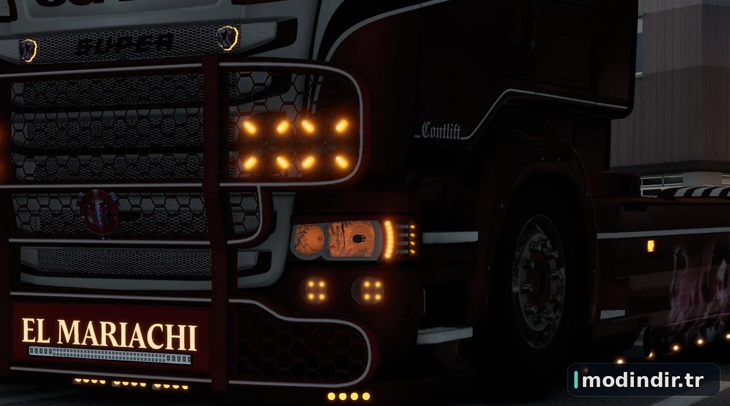 Scania RJL Orange Lights Pack v1.60