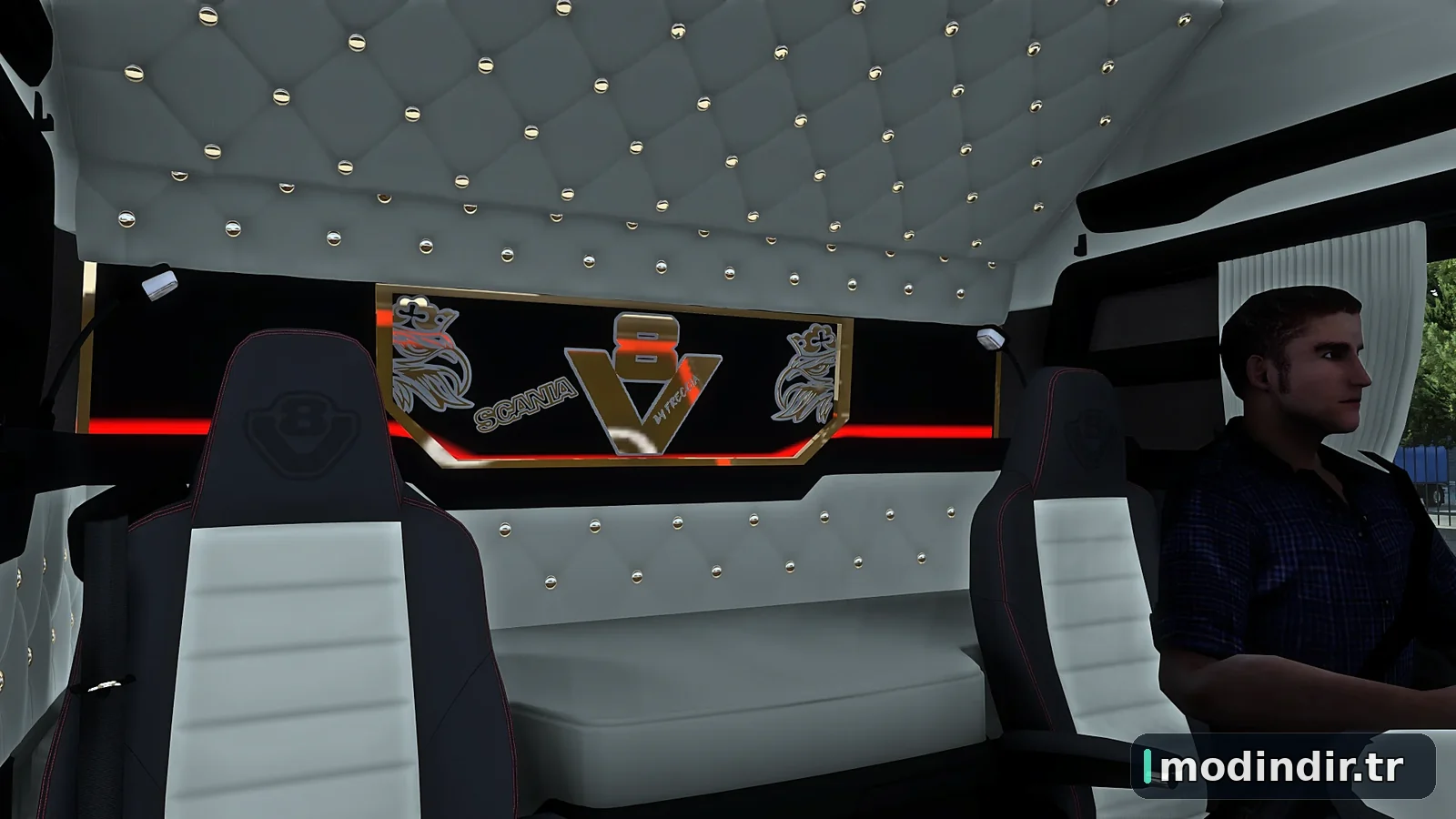 Scania V8 interior