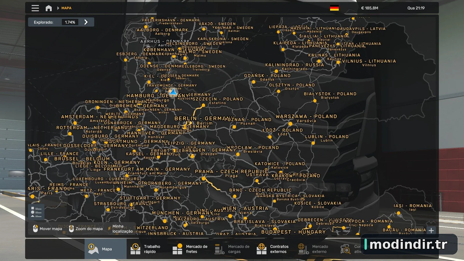 ALL CITIES WITH COUNTRY IDENTIFICATION ETS2 BY RODONITCHO MODS 1.40 1.61 13 07 2026