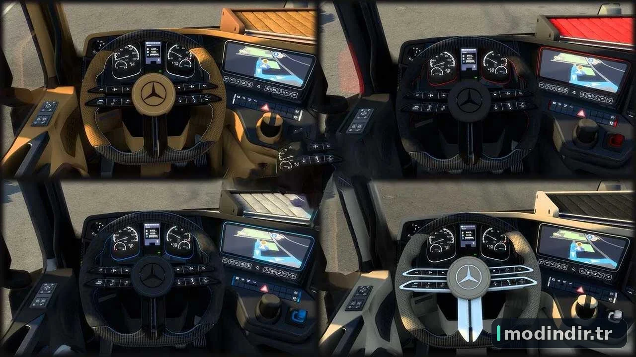 Mercedes Benz Actros MP4 Interior Pack v1.6