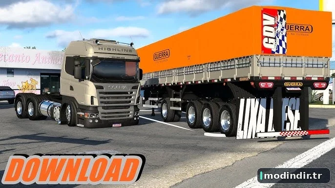 SCANIA R440 + CARRETA 4 PATAS + SOM V 1.60