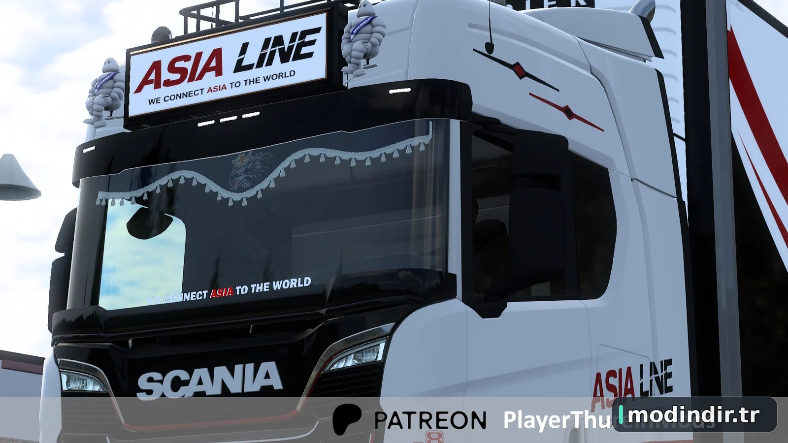 ETS2 Asia Line Combo Skin for Scania R –1.60 Compatibility Update