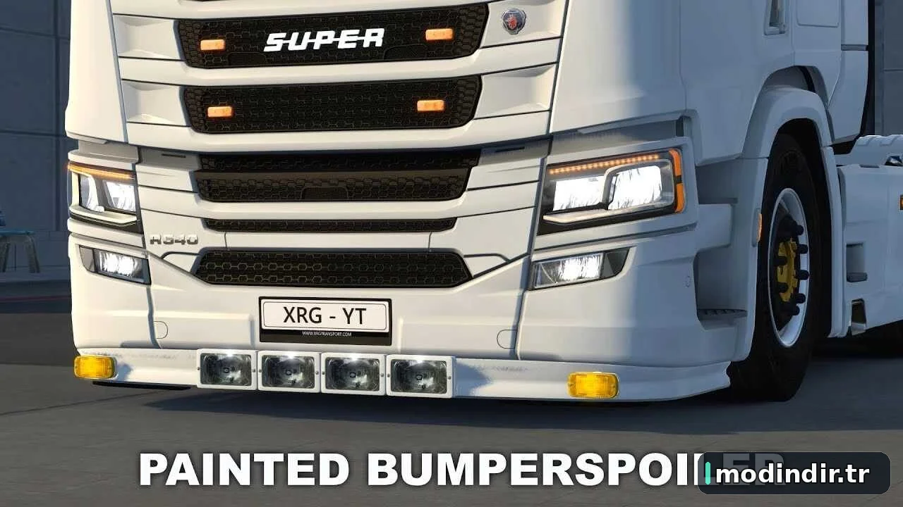 Painted Bumper Spoiler for Scania Next Gen S/R v1.60
