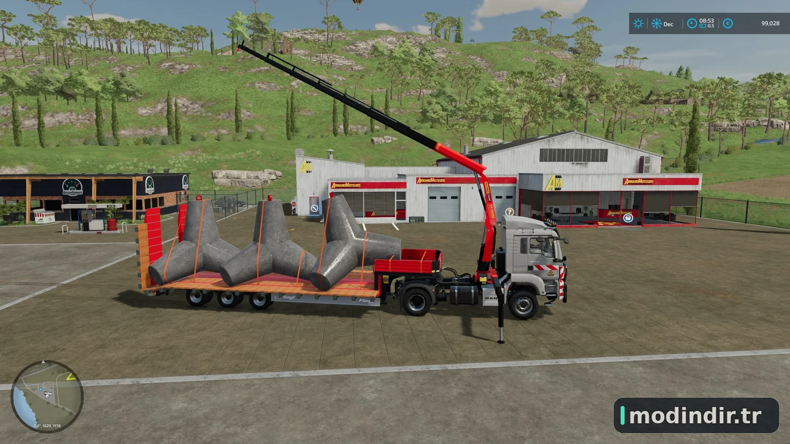 MAN TGS PALFINGER CRANE V1.0