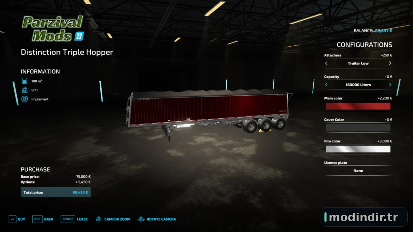 DISTINCTION TRIPLE HOPPER BULK WITH HITCH V1.0