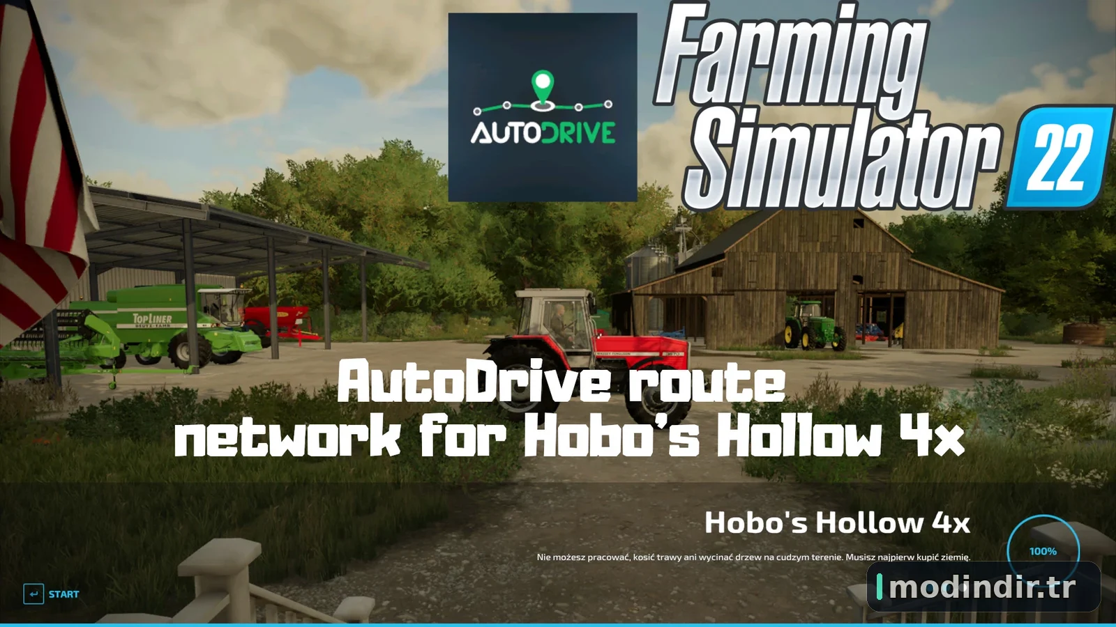 AUTODRIVE ROUTE NETWORK FOR HOBO’S HOLLOW 4X V1.0
