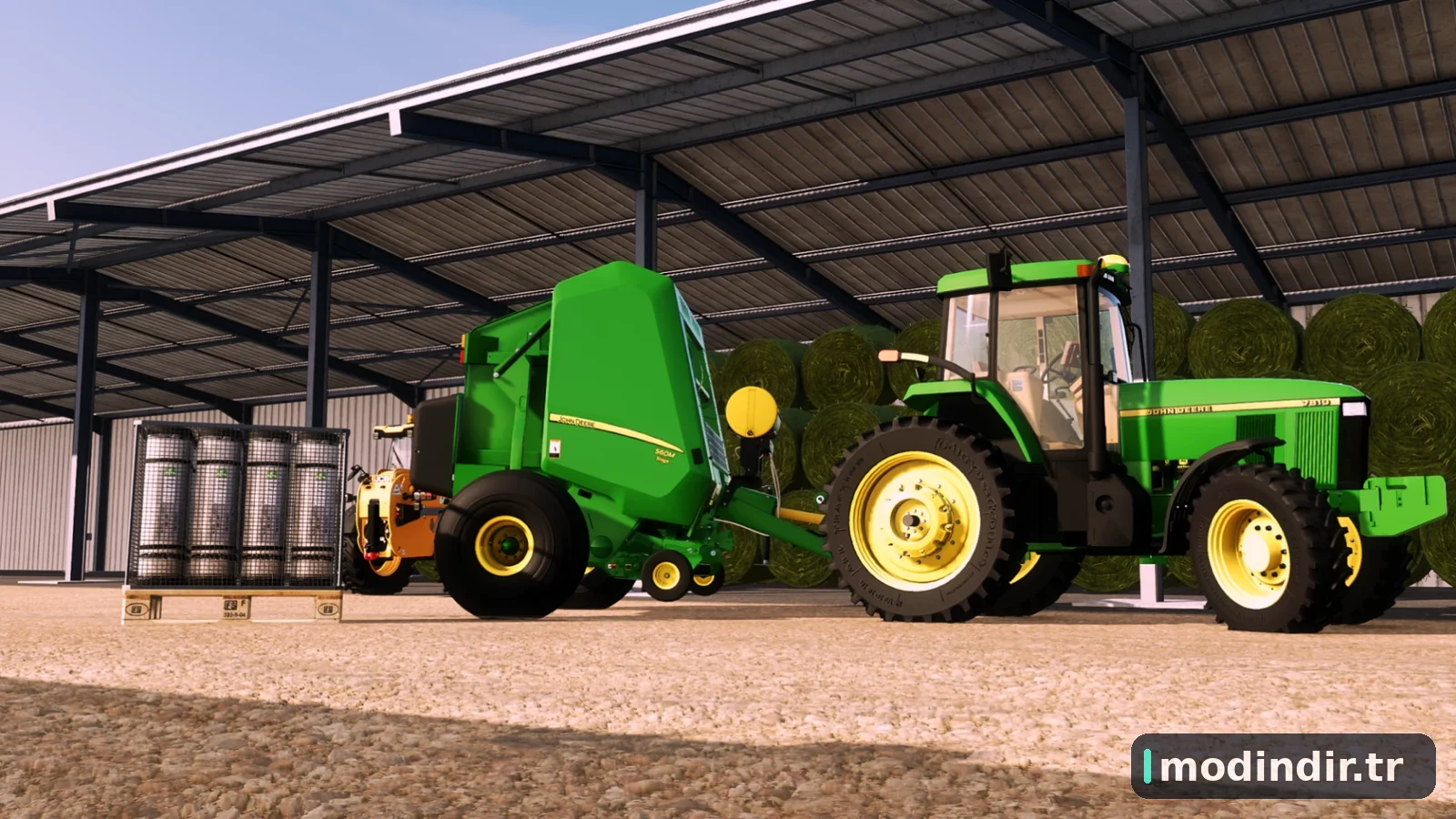 JOHN DEERE 560M WITH NET WRAP ADDON V1.0