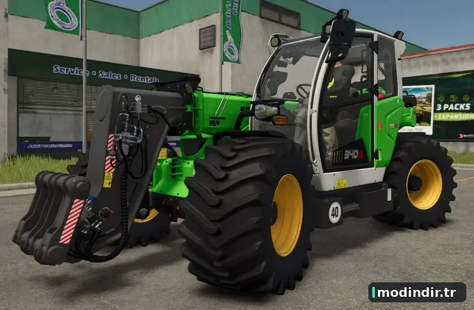 Sennebogen 340G wide tires + color rims/chassis v1.0