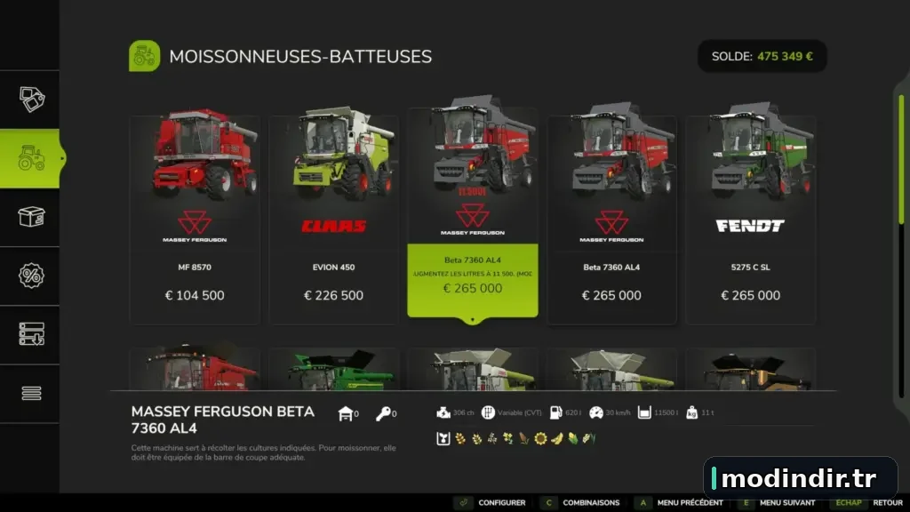 Massey Ferguson Beta 7360 AL4 11.500L V1.0