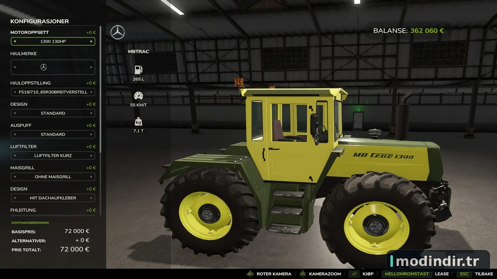 MB Trac 1800 240hp V1.0