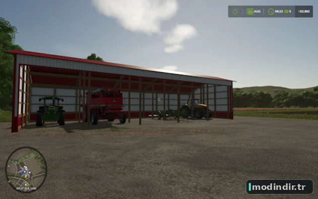 30×80 Three Sided Shed V1.0