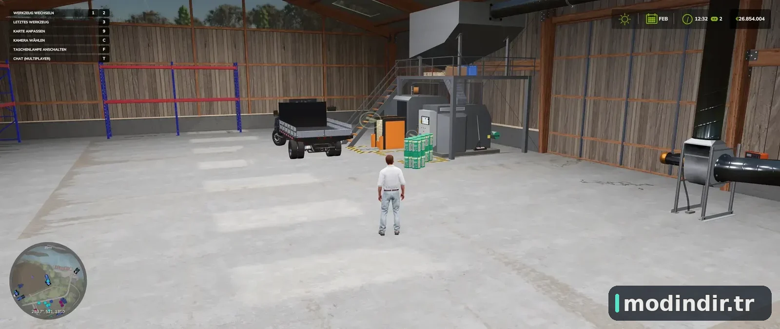 Fully animated wood pellet production plant V1.3