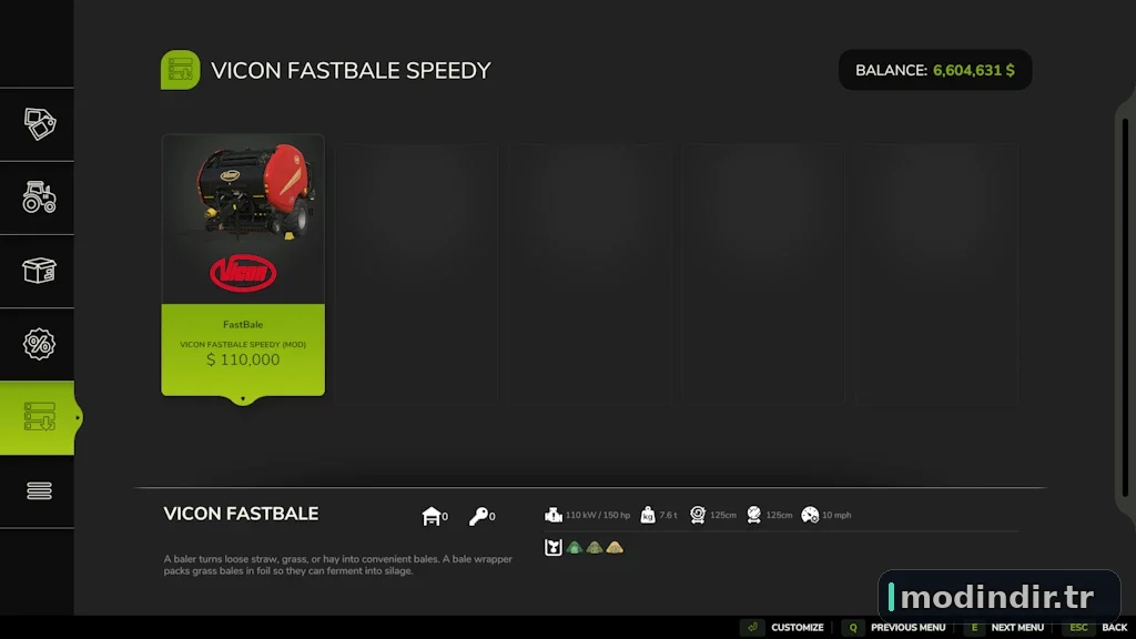 Vicon FastBale speedy V1.6