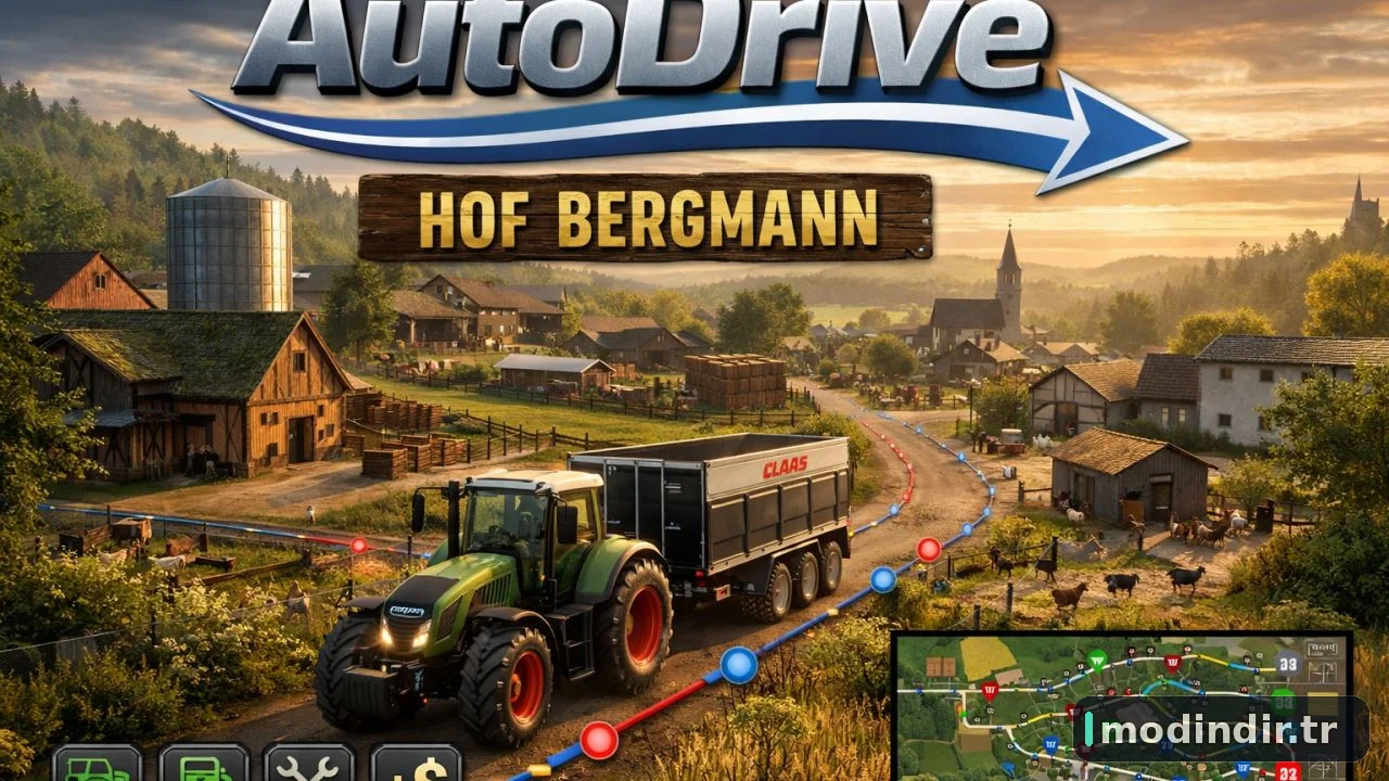 AutoDrive Hof Bergmann 1.4.0.0 RUS V1.0