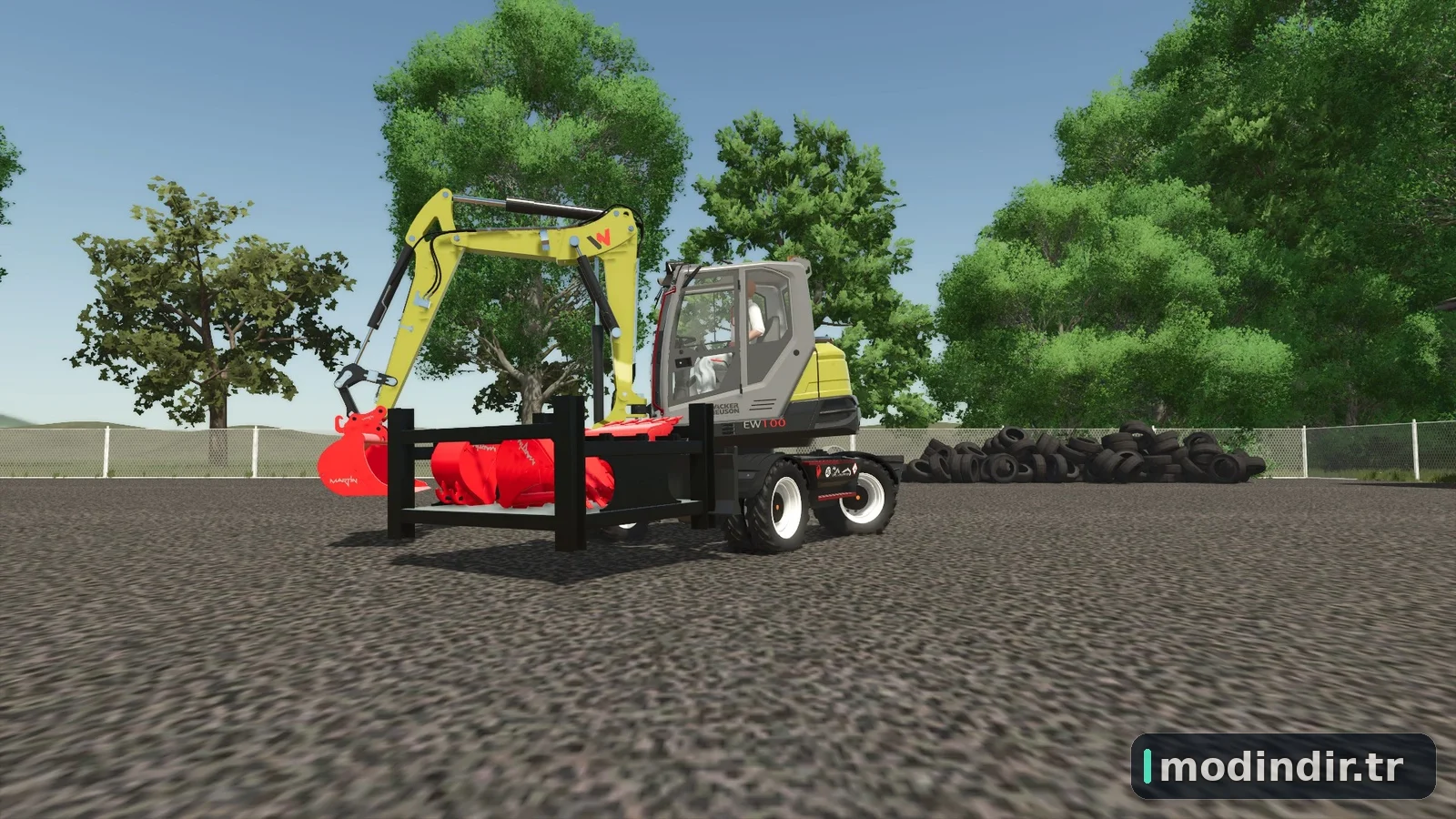 Wacker neuson ew100 et pack godet martin et steelwrist V1.0
