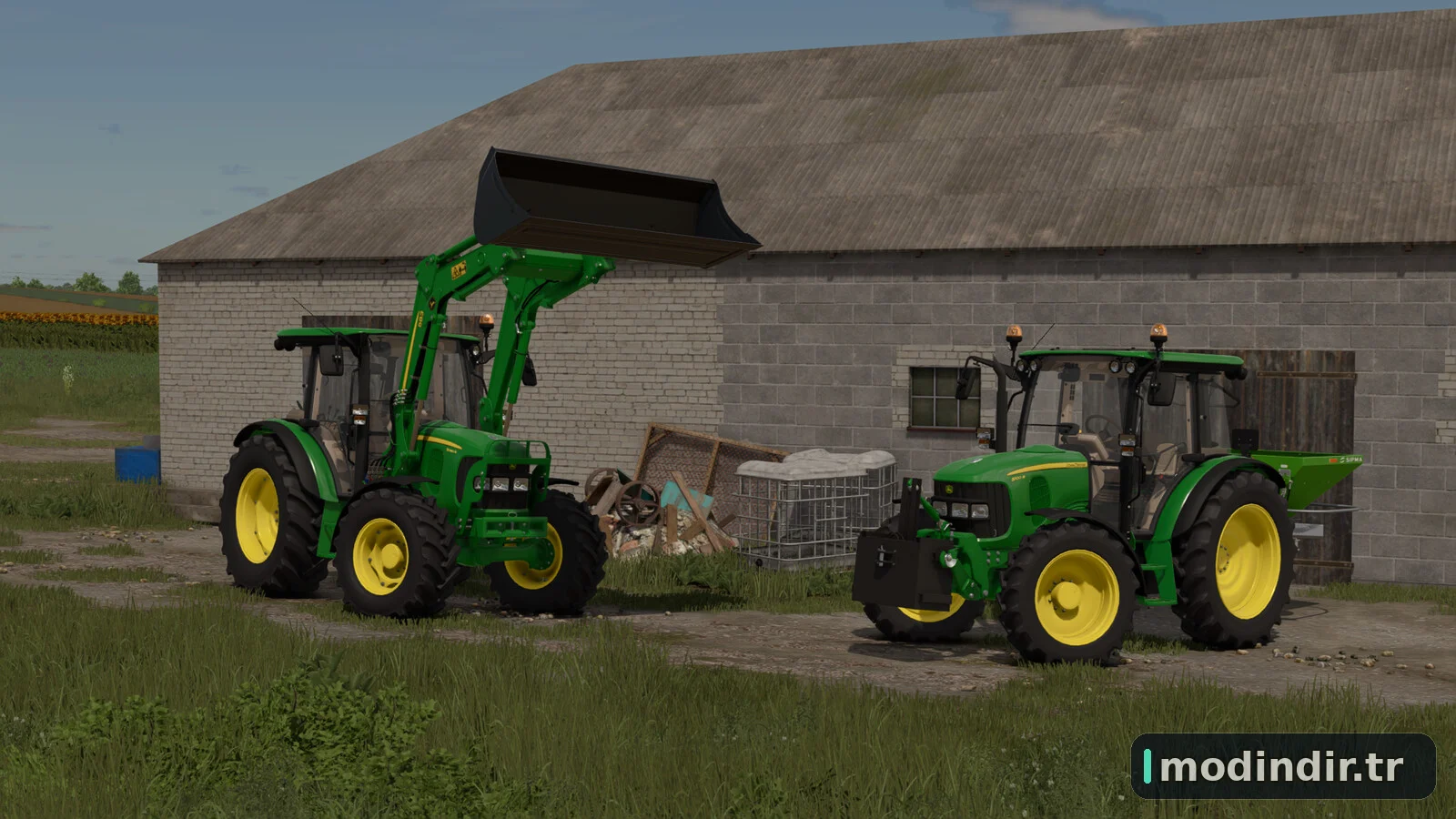 John Deere 5R + 583 V1.0