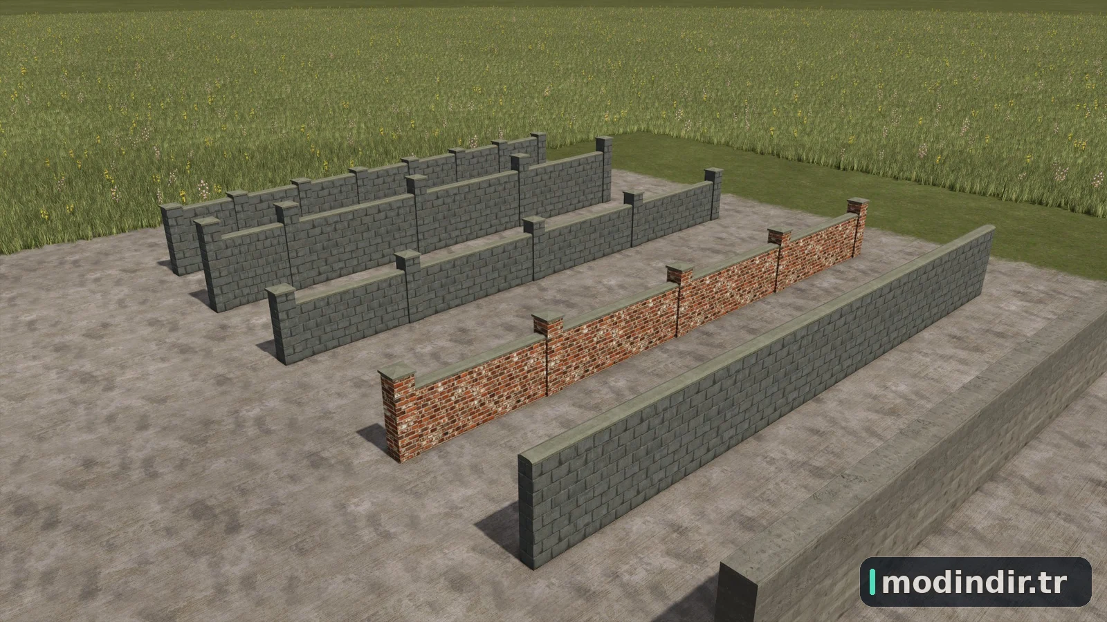 UK/Irish Concrete / Stone Walls Pack V1.0